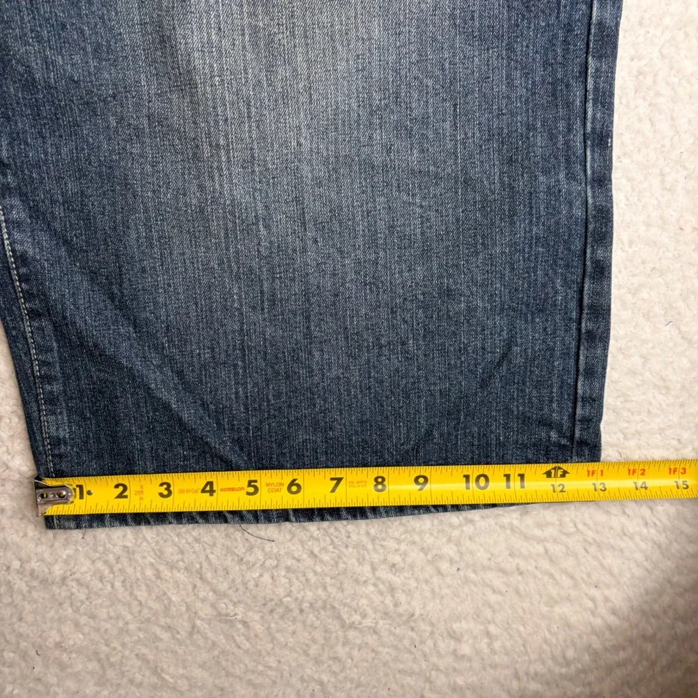 NEW Ecko Unltd Mens Baggy Denim Shorts Blue Y2K Paratrooper Jean Shorts W38 NWT